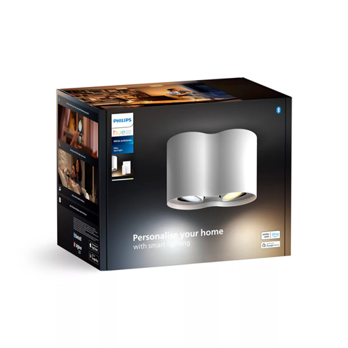 Philips Hue Pillar Opbouwspot Duo Wit