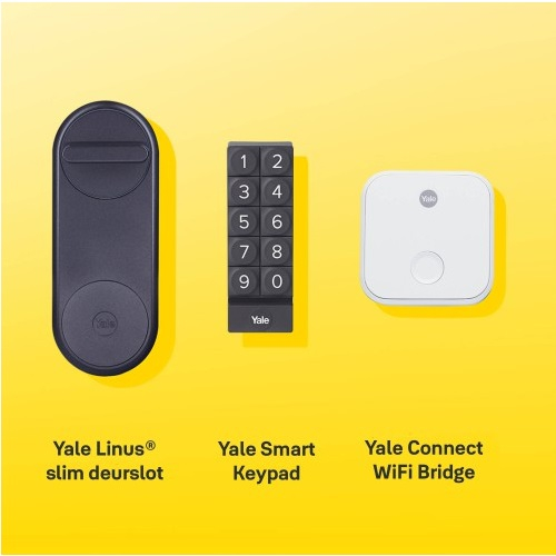 Yale Linus zwart met bridge en keypad