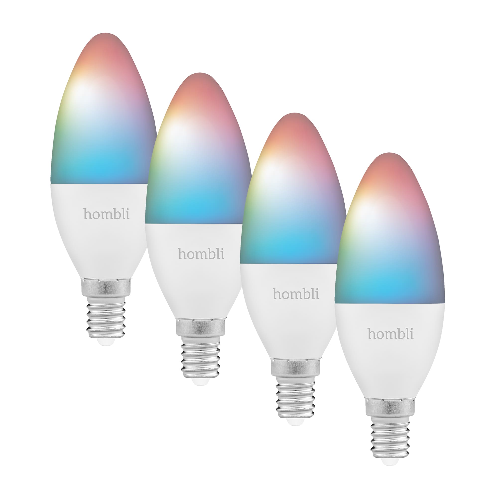 levering Roei uit overhandigen Hombli Slimme RGBW Lamp E14 WiFi 4 pack kopen? | We ❤️ Smart! | ROBBshop