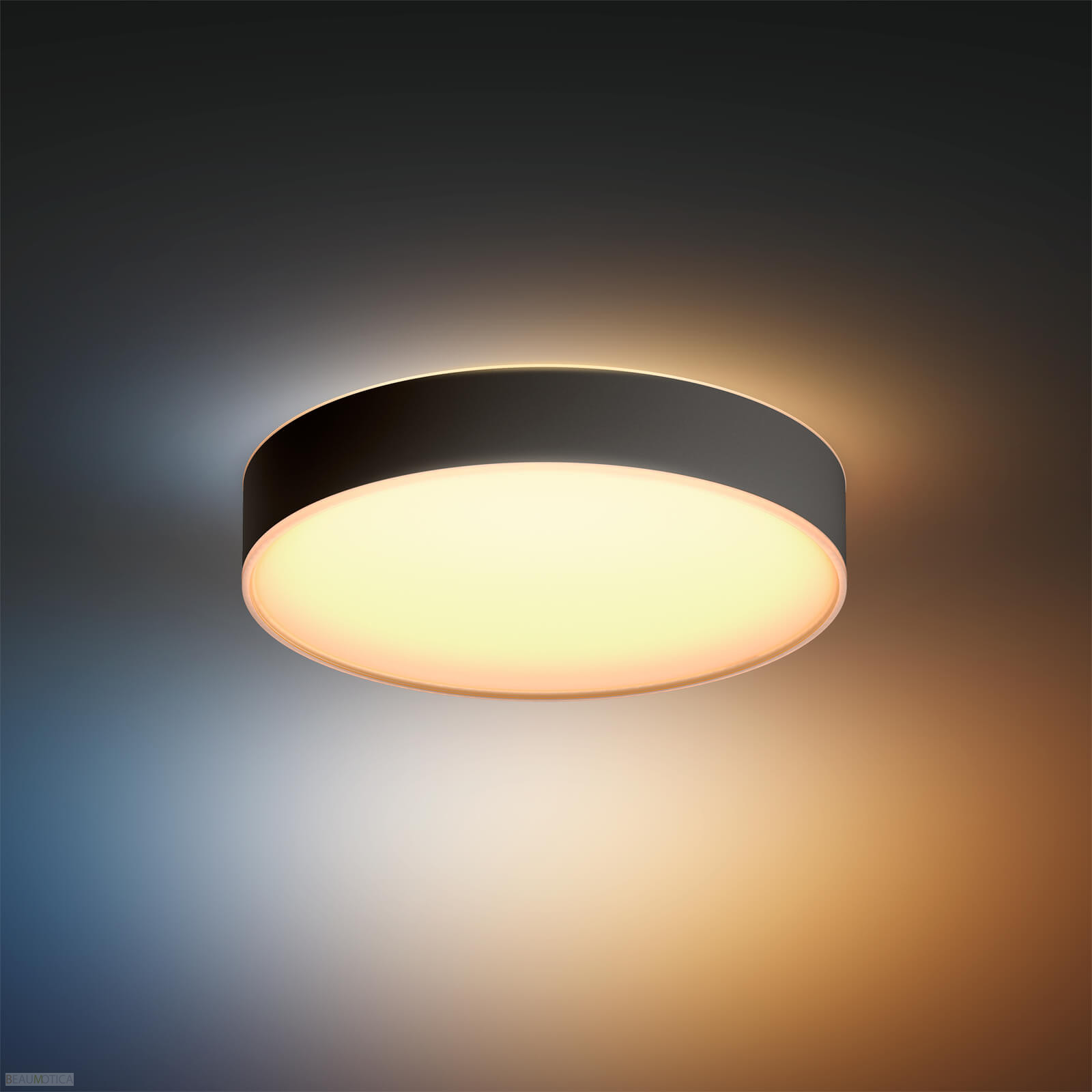 Philips Hue Enrave Medium White Ambiance Plafondlamp Zwart