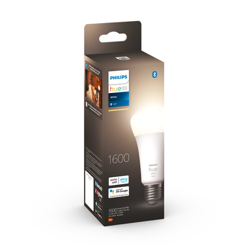 Philips Hue E27 lamp White 1600 Lumen packaging