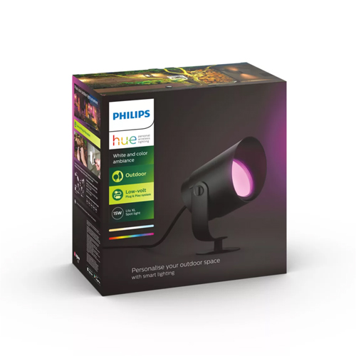 Philips Hue Outdoor Grondspot Lily XL Buitenspot Zwart 15W