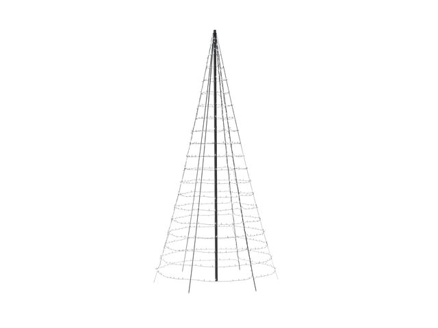 Twinkly lichtboom wit lampen aan