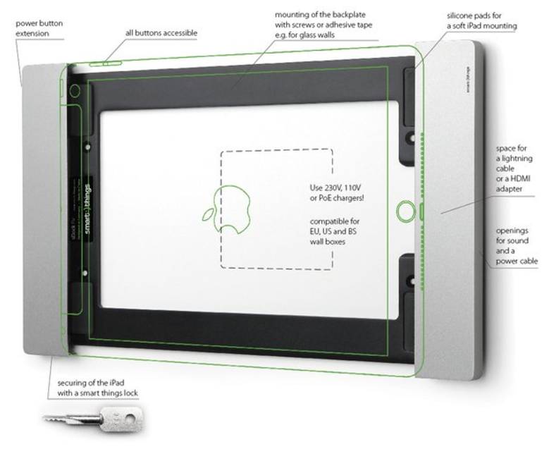 SmarterThings Sdock Fix Ipad 4 en 5 Mini