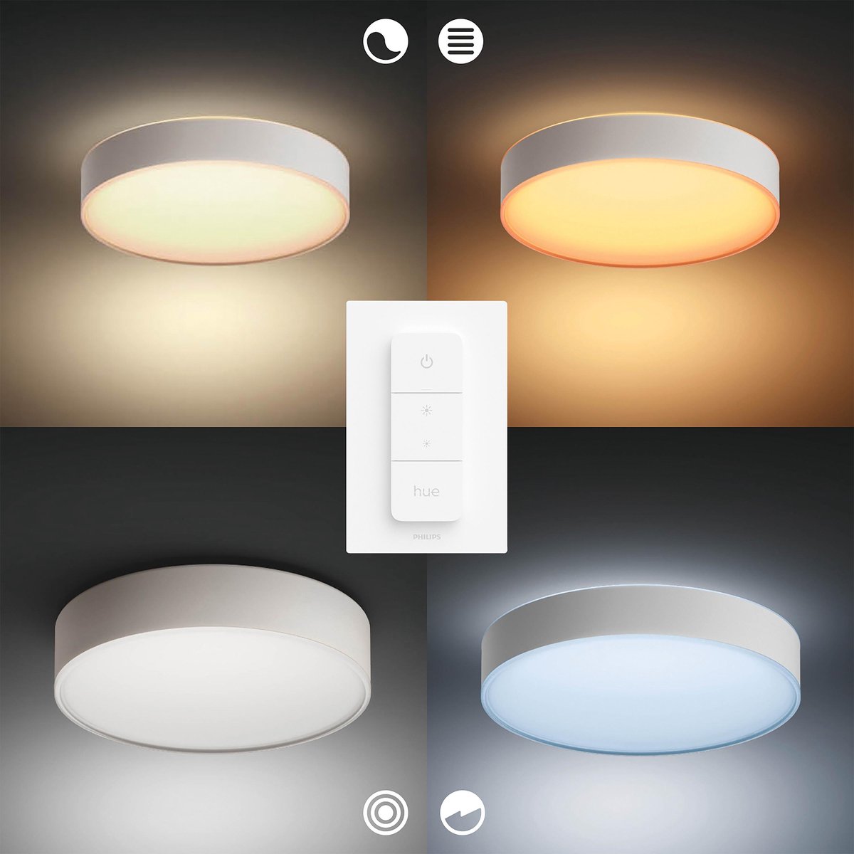 Philips Hue Enrave Small White Ambiance Plafondlamp Wit