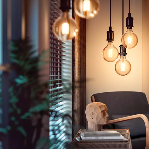 Philips Hue E27 Filament Lamp Globe Warmwit