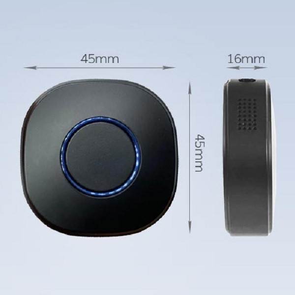 Shelly WiFi Button Black dimensions