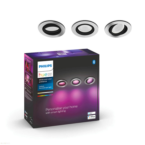 Philips Hue Centura Rond Inbouwspot Aluminium 1x5.7W