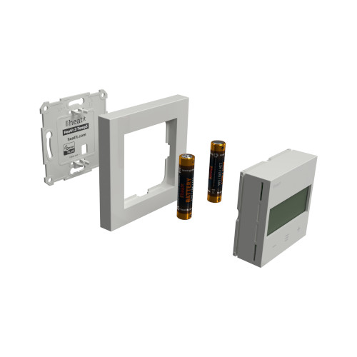 Heatit Z-Temp3 Thermostat Batterij Wit Z-Wave Afbeelding