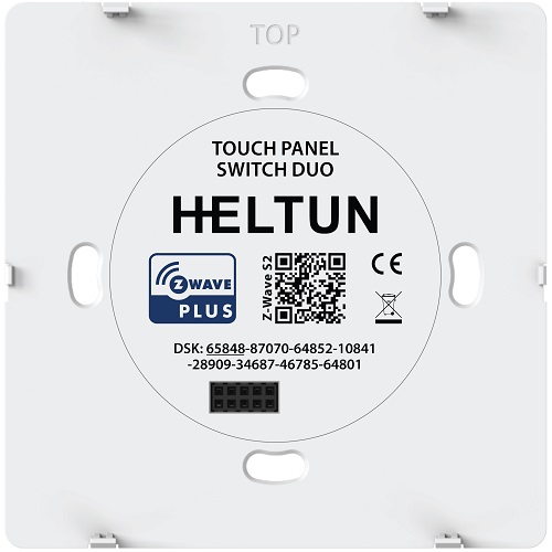 Heltun 2-Voudige Touchschakelaar Z-Wave Plus Wit