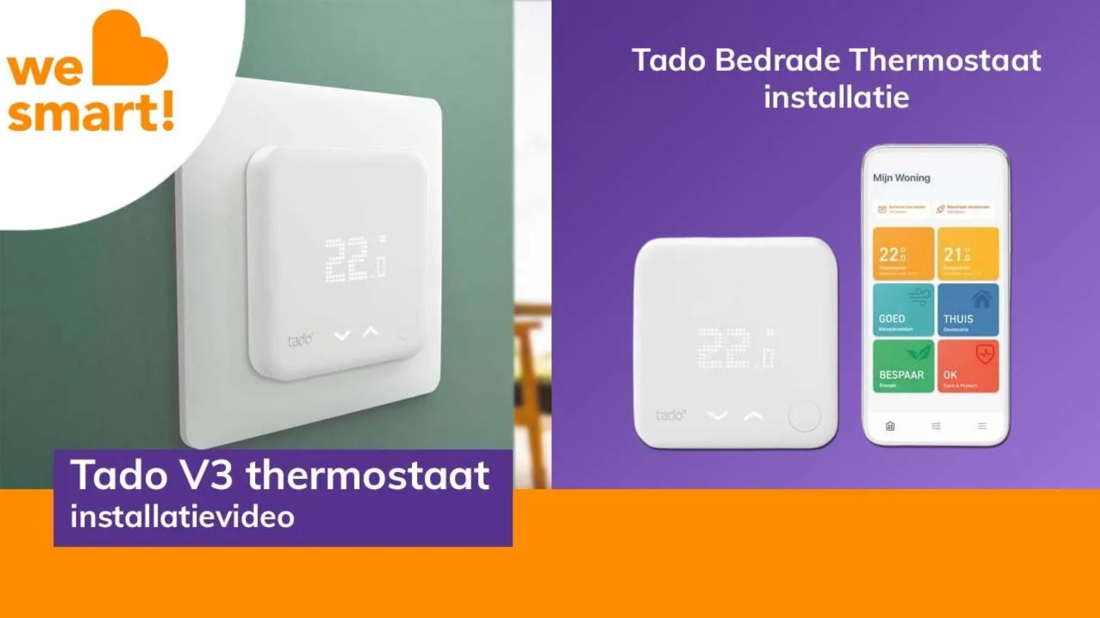 tado° Starterskit Bedrade Slimme Thermostaat V3+ voicecontrol Black Edition