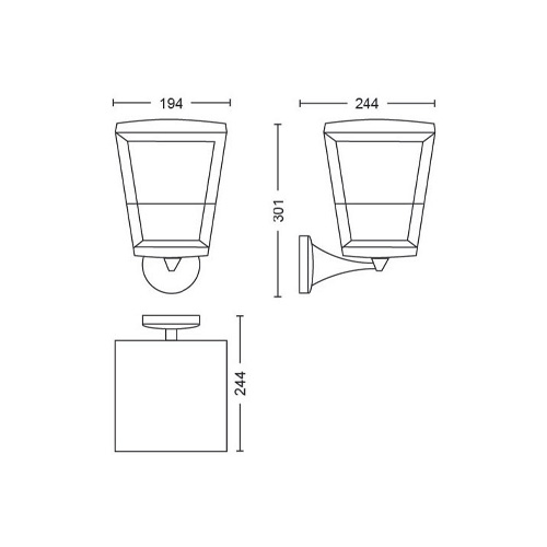 Philips Hue Outdoor Econic Wandlamp