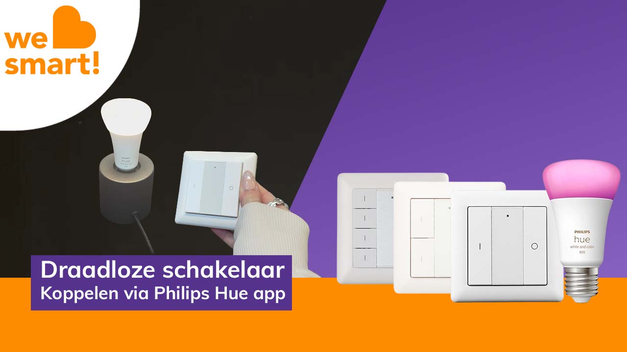 Draadloze schakelaar die werkt met Philips Hue bridge installatie video