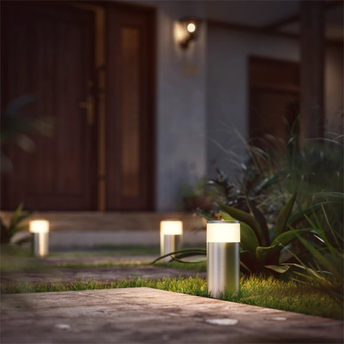 Philips Hue Buiten Calla Sokkel Grijs