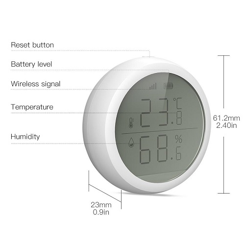 Moes Temperatuur- en vochtsensor Zigbee