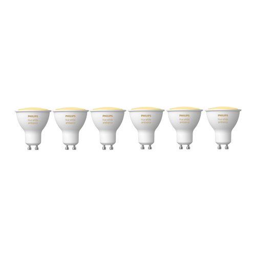 Philips Hue GU10 Starterpack White Ambiance 6-pack + Bridge