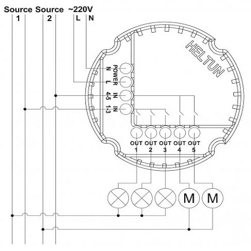 Heltun 2-Voudige Touchschakelaar Z-Wave Plus Wit