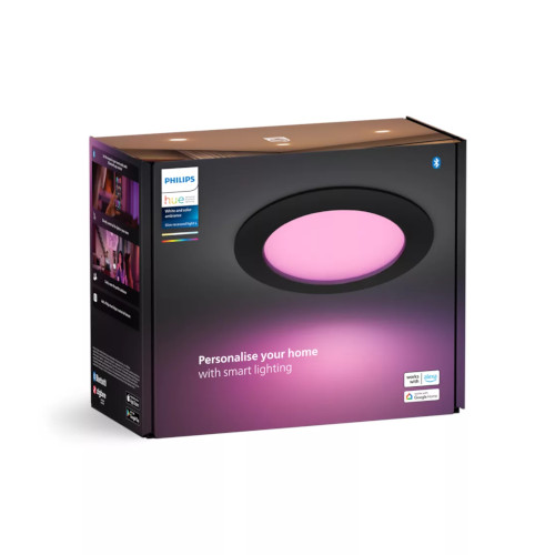 Philips Hue Inbouwspot Zwart Slim