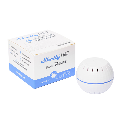 Shelly H&T Wifi vocht en temperatuur sensor wit