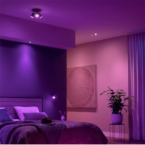 Philips Hue Fugato White and Color 3 Spots Zwart