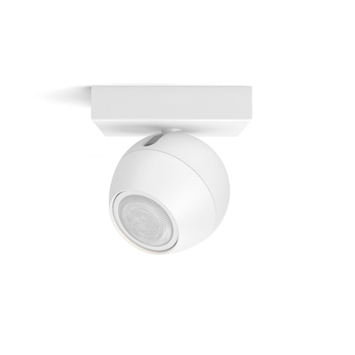 Philips Hue GU10 Buckram White Ambiance Opbouwspot 1-Spot wit & Dimmer Switch