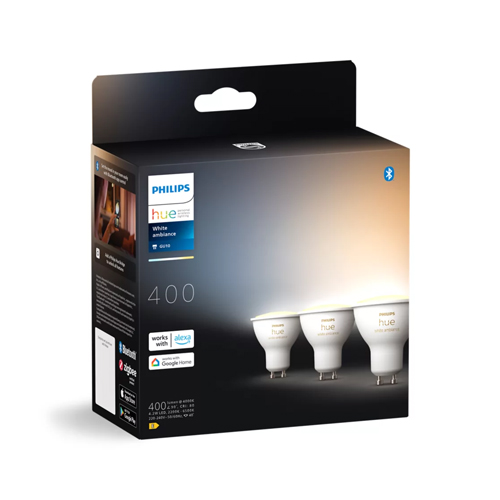 Philips Hue GU10 Spot White Ambiance3-Pack sfeer