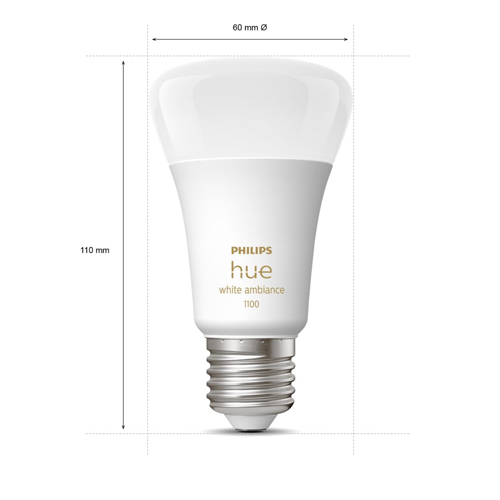 Philips Hue E27 White Ambiance lamp DUO pack 8719514291256 White 1100lumen