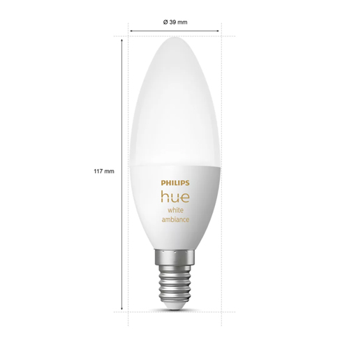 Philips Hue E14 Candle White Ambiance