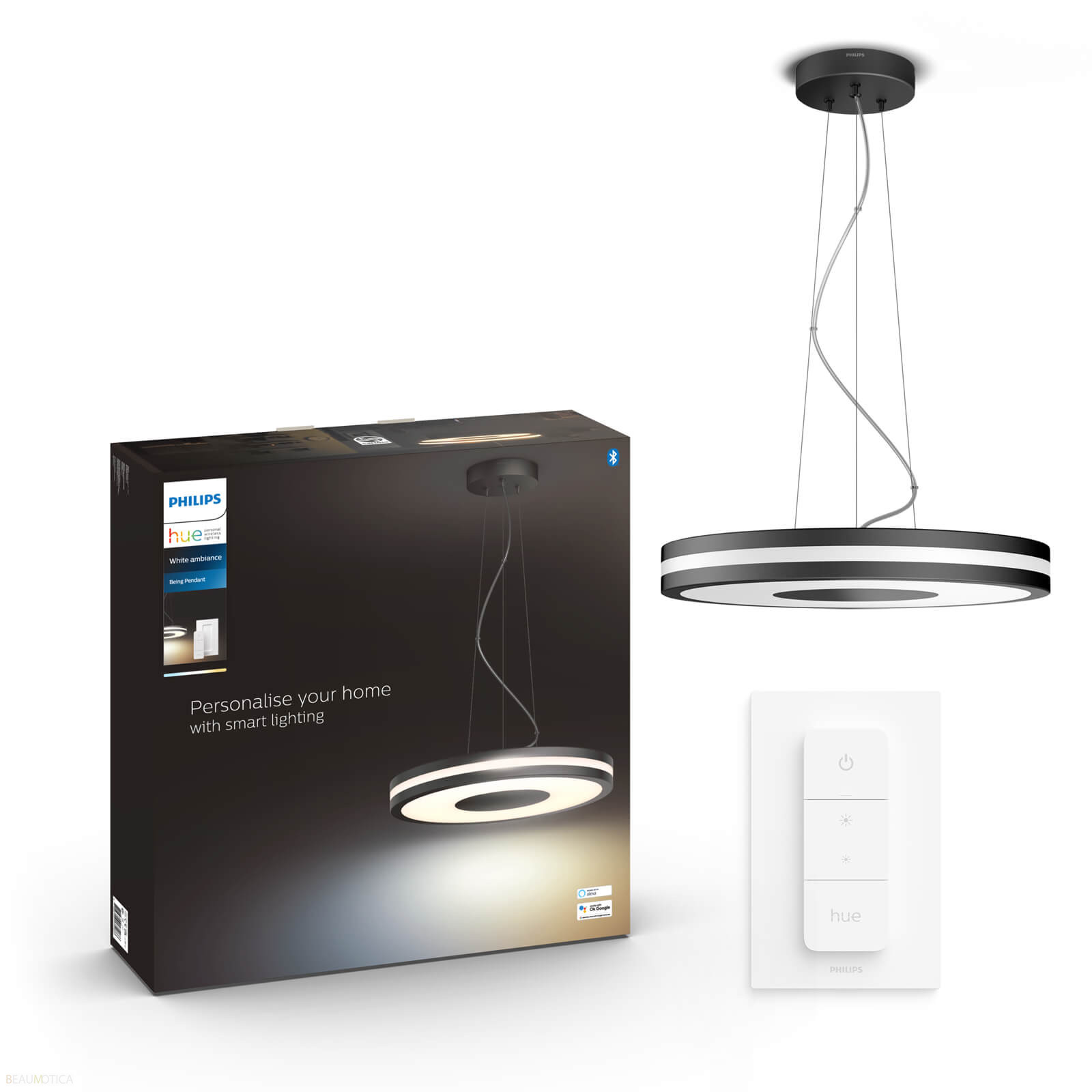 Philips Hue Being White Ambiance Hanglamp Zwart