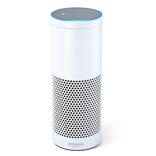 white amazon speaker