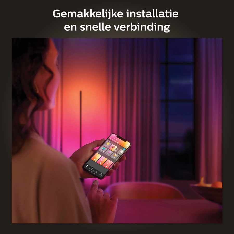 Philips Hue Signe Gradient Vloerlamp Zwart