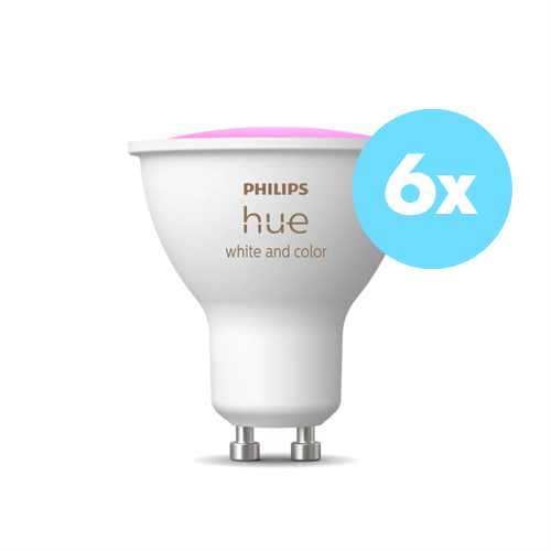 Philips Hue GU10 White Color Ambiance 6-pack