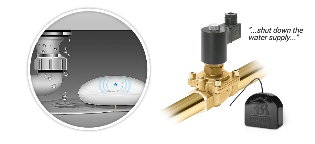 FIBARO Flood Sensor Z-Wave Plus overstromingsbeveiliging