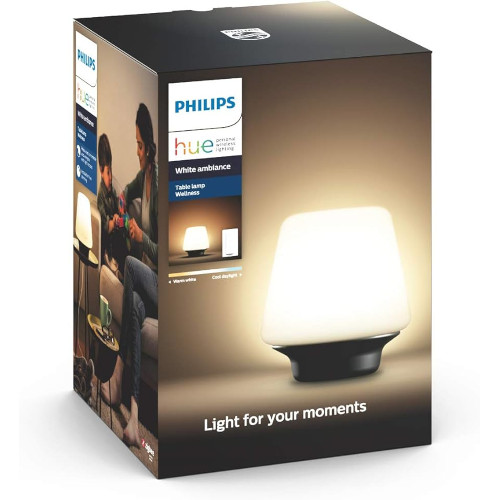 Philips Hue Wellness Table Lamp black + Dimmer Switch