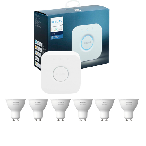 Philips Hue GU10 Starterpack White 6-Pack + Bridge