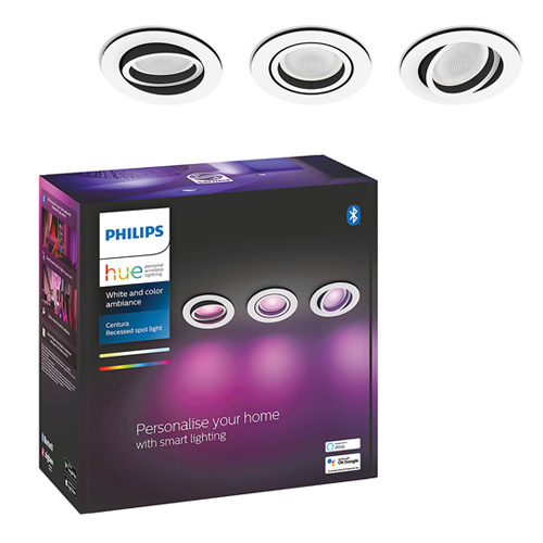 Philips Hue Centura Rond Inbouwspot Aluminium 1x5.7W