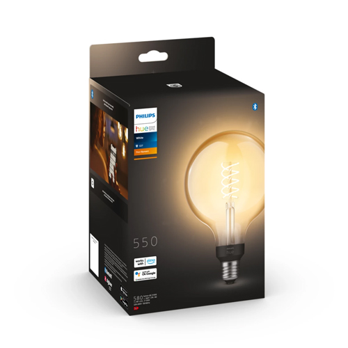 Philips Hue E27 Filament lamp Globe White XL