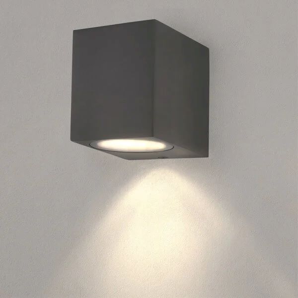 Wandlamp GU10 Downlight Rechthoek Antraciet