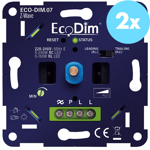 EcoDim Draaidimmer Z-wave Plus voorzijde