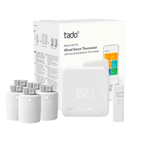 tado° Slimme Thermostaat V3+ starterkit met slimme radiatorknoppen