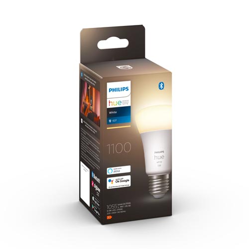 Philips Hue E27 lamp White 1055 Lumen packaging