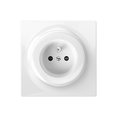 FIBARO Stopcontact N Wit Aardepin 3500W Walli Standaard voorkant