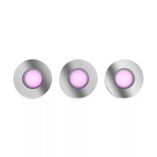 Philips Hue Xamento Badkamer Inbouwspot 3-Pack aluminium