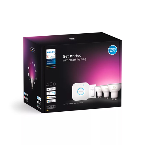 Philips HueW 9.5W A60 E27 3set sw EU