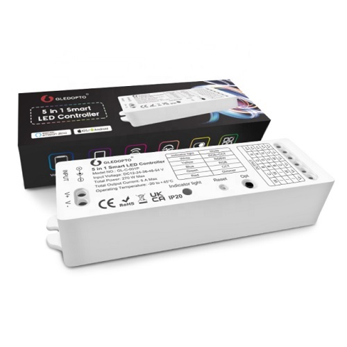 Gledopto 5 in 1 RGBW+CCT Zigbee LED controller max