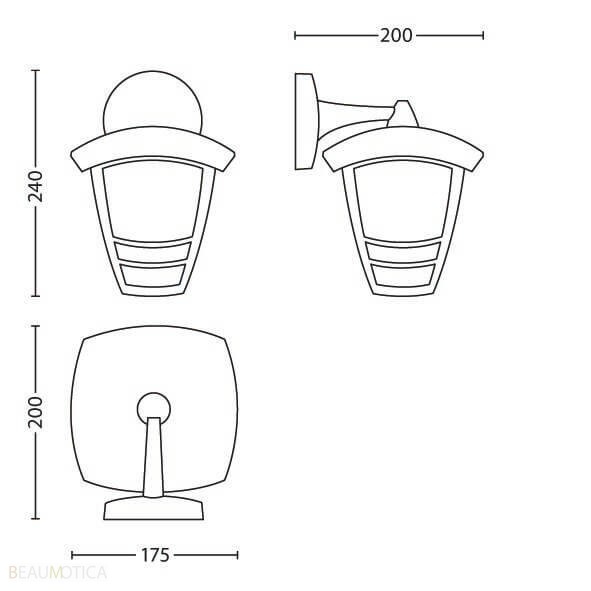 Philips MyGarden Creek Wandlamp