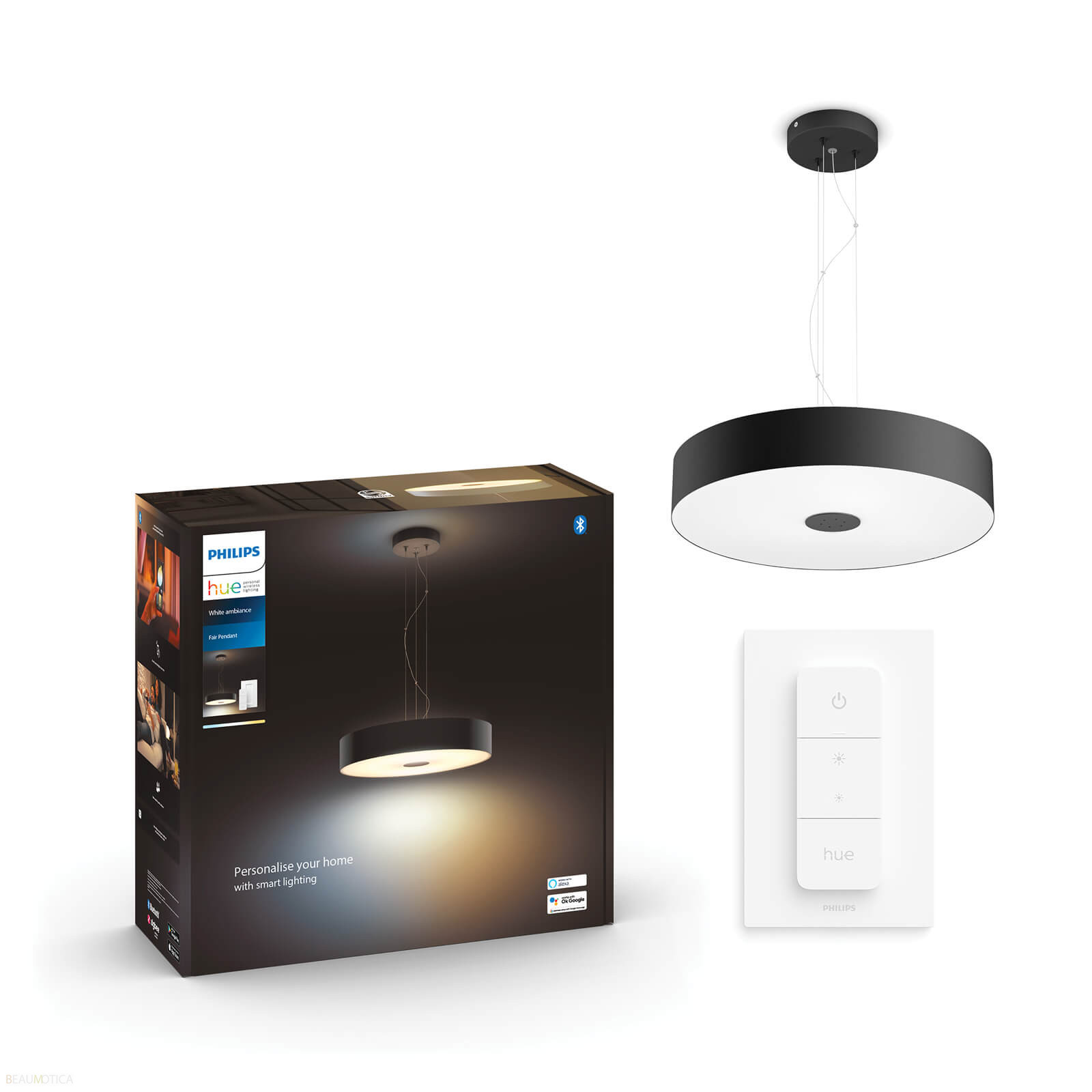 Philips Hue Fair White Ambiance Hanglamp Zwart