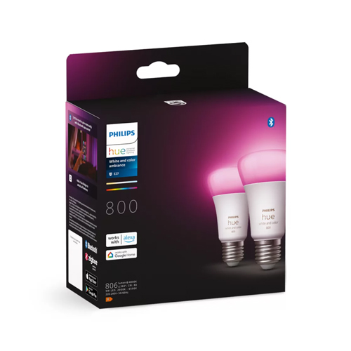 Philips Hue E27 White color ambiance 800 lumen sfeer