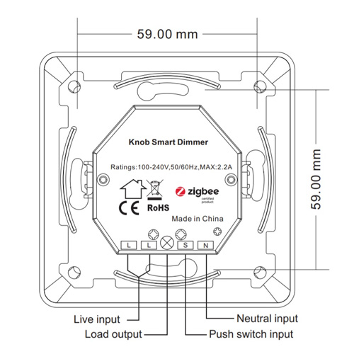 ROBB SMARRT Draaidimmer Zigbee 2-draads