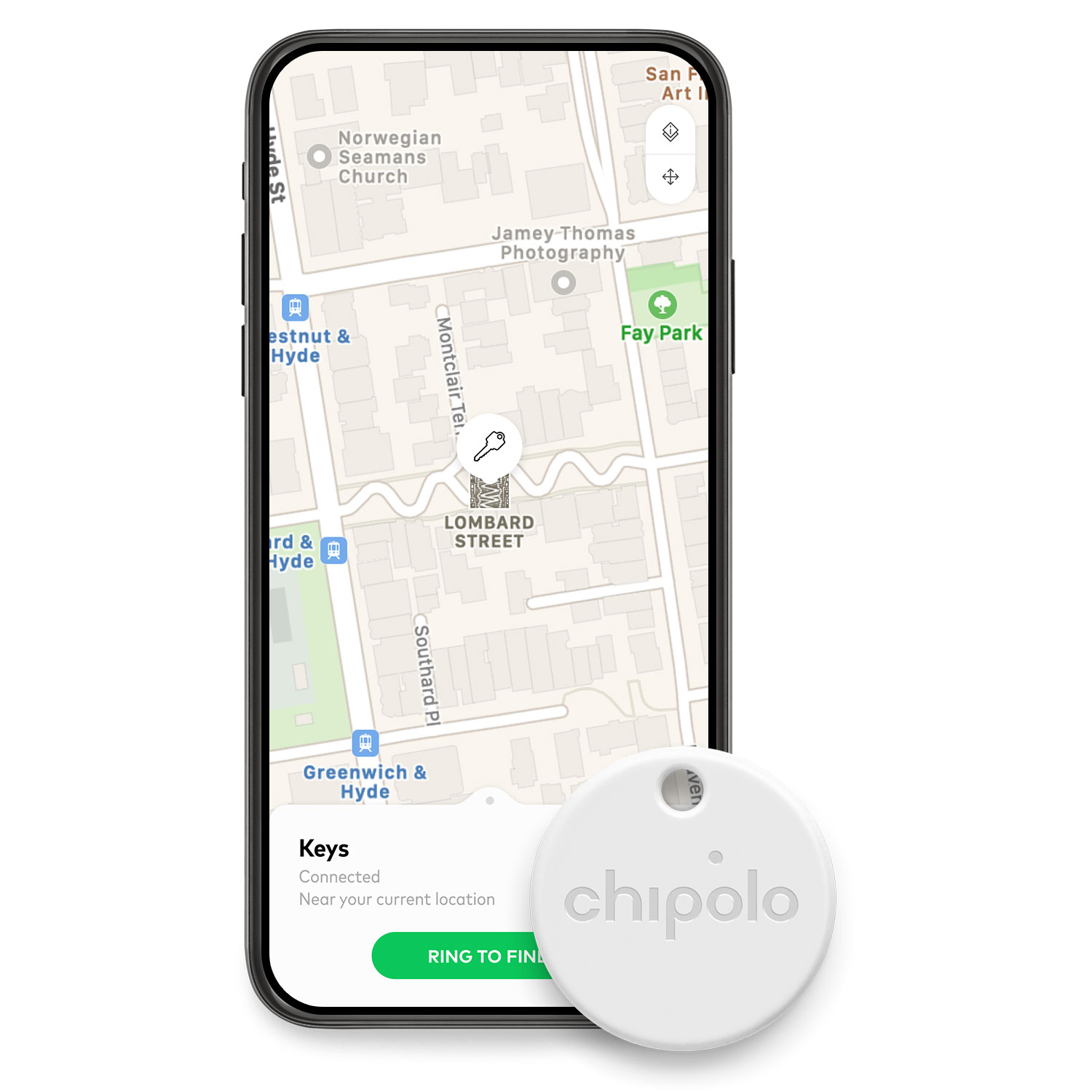 Chipolo ONE Bluetooth Tracker 2-Pack